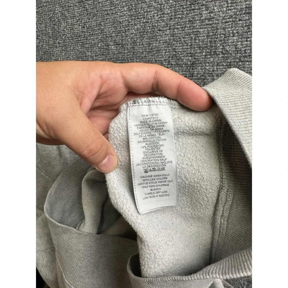 Mens True Religion Buddha Zip Hoodie Gray Logo Graphic Sweatshirt Size L